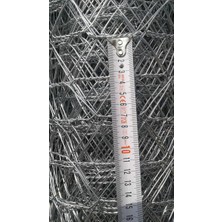 Hastel 100 cm ,20METRE Uzunluğunda 7x7 Göz Aralık Örgülü Çit Teli 1,1 mm Kalınlığında-Bahçe Çit Teli