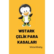 Wstark Elektronik Şifreli Gizli Bölmeli Çelik Para Kasası Siyah Boyalı Sağlam  55 cm 75 kg