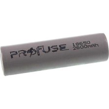 Profuse 18650 3.7 V 2600MAH Li-Ion Şarjlı Pil