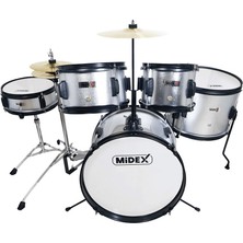 Midex CD500X-SL Akustik Çocuk Baterisi Davulu Seti 5-18 Yaş İçin Full Set