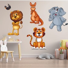 Echo Home Sevimli Hayvanlar Büyük Boy Hayvanlar Duvar Sticker