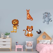 Echo Home Sevimli Hayvanlar Büyük Boy Hayvanlar Duvar Sticker