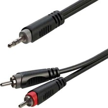 RX-K12905 5 Metre 3.5 mm Stereo - Çift Rca Gitar Ses Kablo