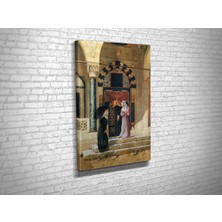 Tablo 360 Osman Hamdi- Türbe Kapısı Önünde Iki Kadın Kanvas Tablo