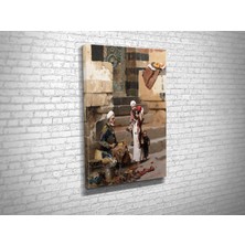 Tablo 360 Raphael Von Ambros- The Old Shoe Maker Kanvas Tablo