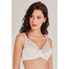 Magic Form 7857 Kadın Ekru Balenli Dantelli Toparlayıcı Sütyen