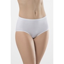 Türen Kadın Beyaz 2'li Likralı Biyeli Kom Bikini Külot 241