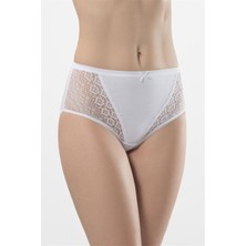 Türen Kadın Beyaz 2'li Likralı Dantelli Külot 279