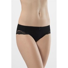 Türen Kadın Siyah 2'li Likralı Dantelli Bikini Külot 959