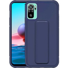 Microsonic Xiaomi Redmi Note 10 Kılıf Hand Strap Lacivert