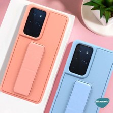 Microsonic Xiaomi Redmi Note 10 Kılıf Hand Strap Kırmızı