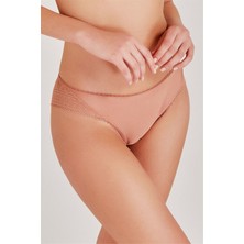 Magic Form 548 Kadın Kiremit Zigzag Dantelli Normal Külot