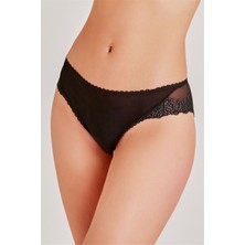 Magic Form 312 Kadın Siyah Arkası Dantelli Normal Külot