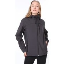 Ghassy Co. Kadın Su Rüzgar Geçirmez Softshell Spor Mont