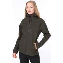Ghassy Co. Kadın Su Rüzgar Geçirmez Softshell Spor Mont