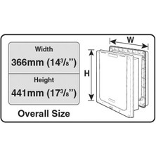 Petmate  Köpek Kapısı L 2 Yollu Kapı 363 x 297 mm Kahverengi