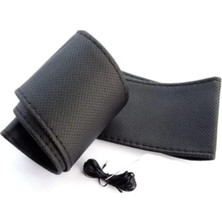 Ayz Oto Aksesuar Honda City Dikmeli Direksiyon Kılıfı  Noktalı Siyah Deri ( Ultra Lüx )