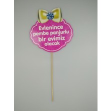 Event Party Store Konuşma Balonu Evlenince Pembe Panjurlu Bir Evimiz Olacak