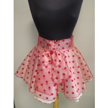 Event Party Store Etek Tül Kırmızı Puanlı