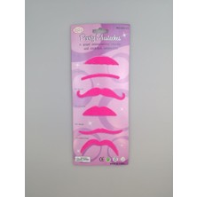 Event Party Store Bıyık Yapışkanlı Pembe 6'lı