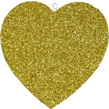 Event Party Store Strafor Kalp Gold 26CM x 25CM