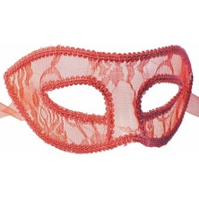 Event Party Store Maske Dantelli Kırmızı