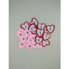 Event Party Store Kalp Sticker Taşlı Keçe  26'lı