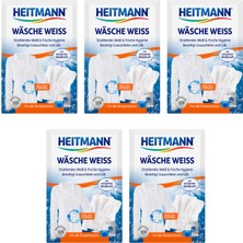 Heitmann Çamaşır Beyazlatıcı Deterjan Toz 50 g x 5 paket