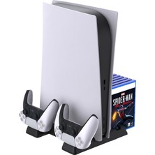 Sezy Ps5 Multifonksiyonel Oyun Standlı Fanlı 2 Kol Şarj Istasyonu