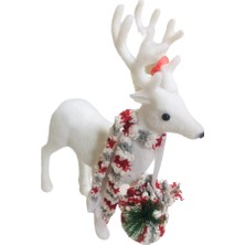 Event Party Store Yılbaşı Beyaz Geyik 30 cm