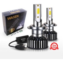 Waxen F2 LED Xenon Zenon Far Ampulü 6000 Lümen 6500K Şimşek Etkili Oto LED Far Gerçek Beyaz