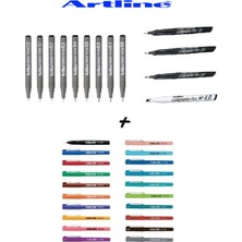 Südor Artline 200 & Drawing Teknik Yazı Çizim ve Kaligrafi Kalem Seti 33'lü