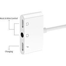 Alfais 4756 Lightning Kulaklık Şarj Çoklayıcı Çevirici Dönüştürücü Adaptör