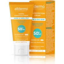 Alldermo & Yağlı Cilt Güneş Koruyucu Krem SPF50+ 50ML