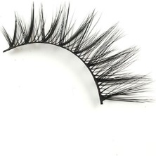 Eda Luxury Beauty Vegan Mink 3D Takma Kirpik Lüks Gece Extra Uzun Boy Hacimli Seyrek Cat Eye Faux Mink Seti