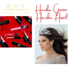 Eda Luxury Beauty Ultra Natürel Vegan Mink 3D Takma Kirpik Lüks Doğal Günlük Kısa Boy Seyrek Cat Eye Seti