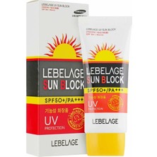 Lebelage Yüksek Koruma Sağlayan Güneş Kremi Uv Sun Block Spf 50+ Pa+++ Büyük Boy