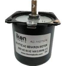 Ikon Ac Senkron Motor 60 Ktyz 2,5 Rpm 14W Viyol Motoru, Viyol Çevirme Motoru