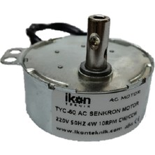 Ikon Elektrikli Şömine Motoru, Ac Senkron Motor TYC50 10 Rpm 4W, Viyol Motoru, TYC50 10RPM Cw/ccw