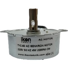 Ikon Ac Senkron Motor TYC50 20 Rpm 4W, Viyol Motoru, Elektrikli Şömine Motoru, TYC50 20RPM Cw, Tek Yön Dönüşlü Motor