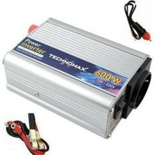 Technomax 600W 12V Çevirici Invertör Araç Elektirik Çeviricisi