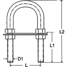 Goldsea Tekne U Mapa Paslanmaz 304 Kalite 6mm