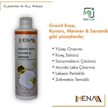 Hena Surface Granit Evye Kuvars Mermer Yüzey Onarım ve Temizlik Solüsyonu 250 ml