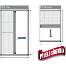 Mavienerji Pileli Sineklik  Pencere Sineklik Plise Sineklik 90 x 140