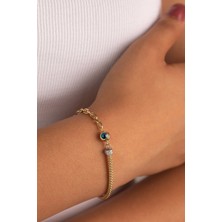 Yavuz Kuyumculuk Altın Ataş Bileklik Nazar Boncuk Detaylı