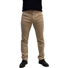 Amor Man Qr Kodlu Regular Fit Fermuarlı Bambu Dokuma Kanvas 5 Cep Erkek Klasik Kot Pantolon