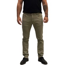 Amor Man Fermuarlı Qr Kodlu Regular Fit 5 Cep Bambu Dokuma Erkek Kanvas Kot Pantolon