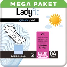 Lady Ladyfit Günlük Ped Uzun 64 Ped