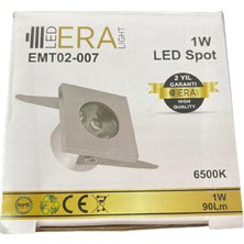 Eralight - Kare Yıldız Spot 1W Beyaz Renk 6500K