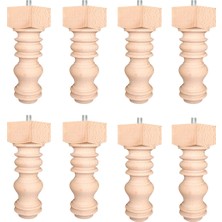 Turan Ahşap - Koltuk Sehpa Baza Mobilya Ayağı Uzunluk 25 Cm/çap: 5.5 cm